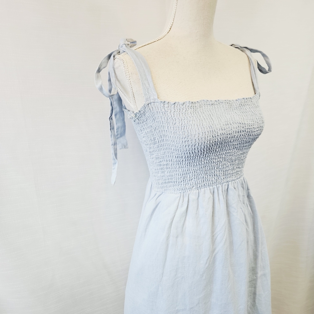 Reformation Canyon 100% Linen Midi Dress size 0 - Picture 5 of 11